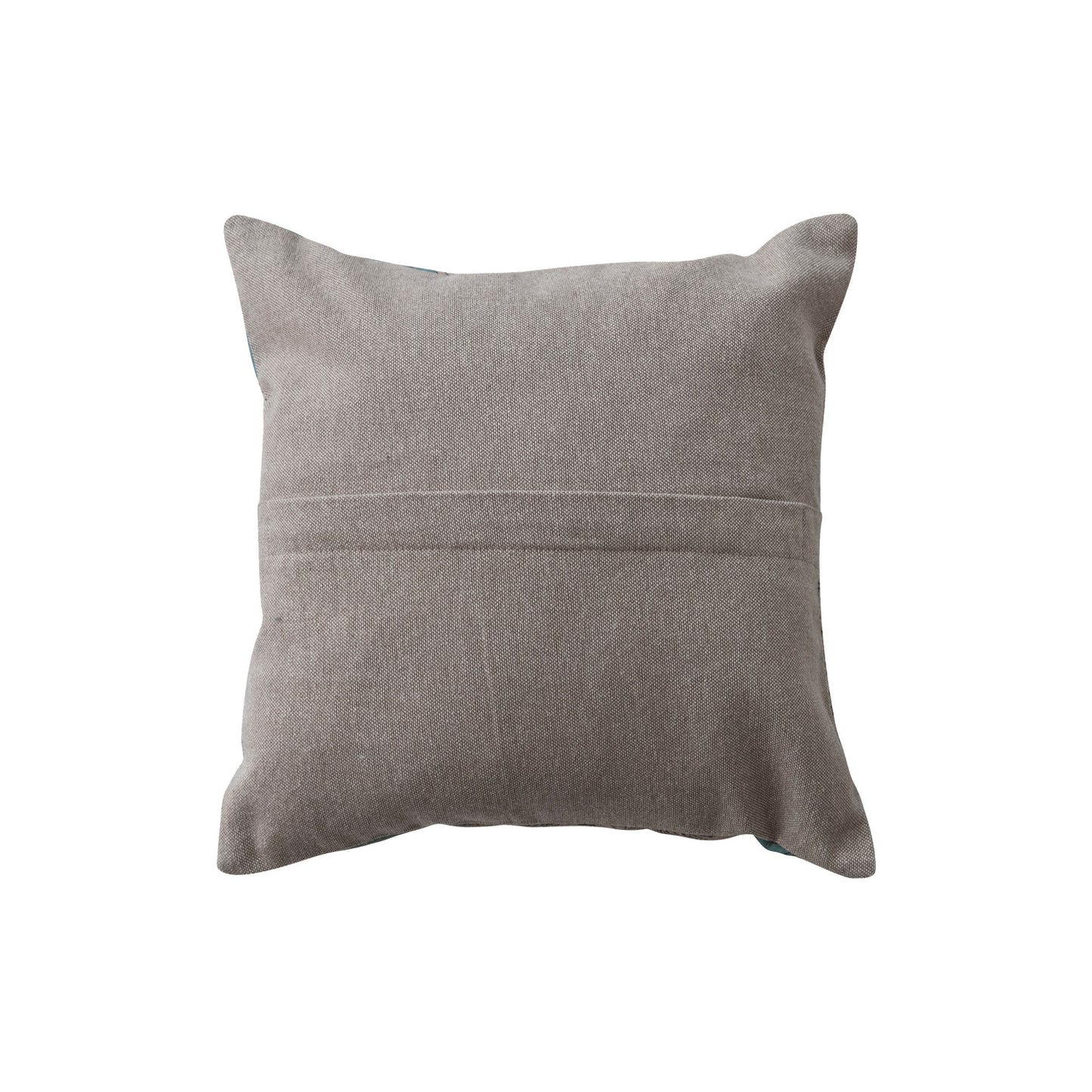 Gray pillow on a white background