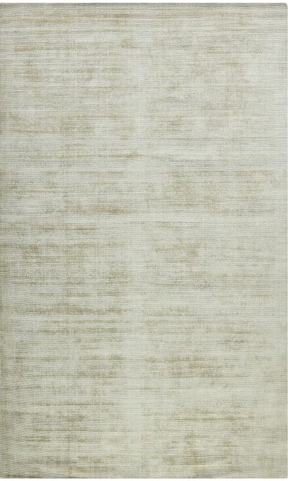 Beige area rug with a subtle pattern on a white background