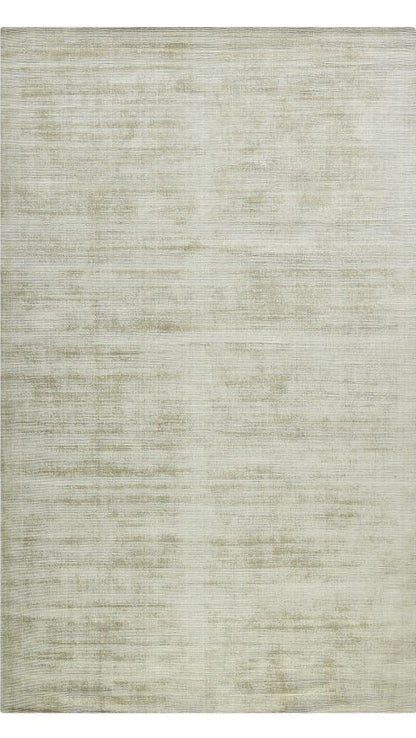 Beige area rug with a subtle pattern on a white background