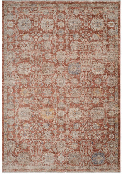 Decorative rug with intricate pattern on a white background