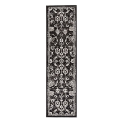 Decorative floral-patterned rug on a white background