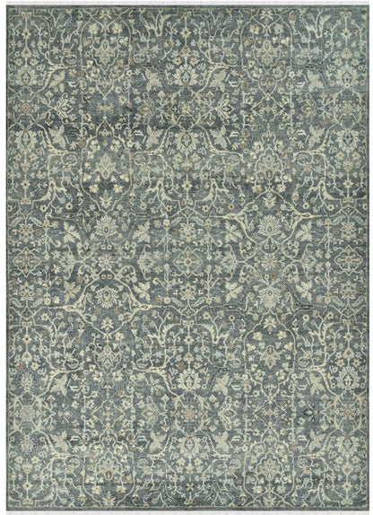 Decorative rug with intricate pattern on a plain background