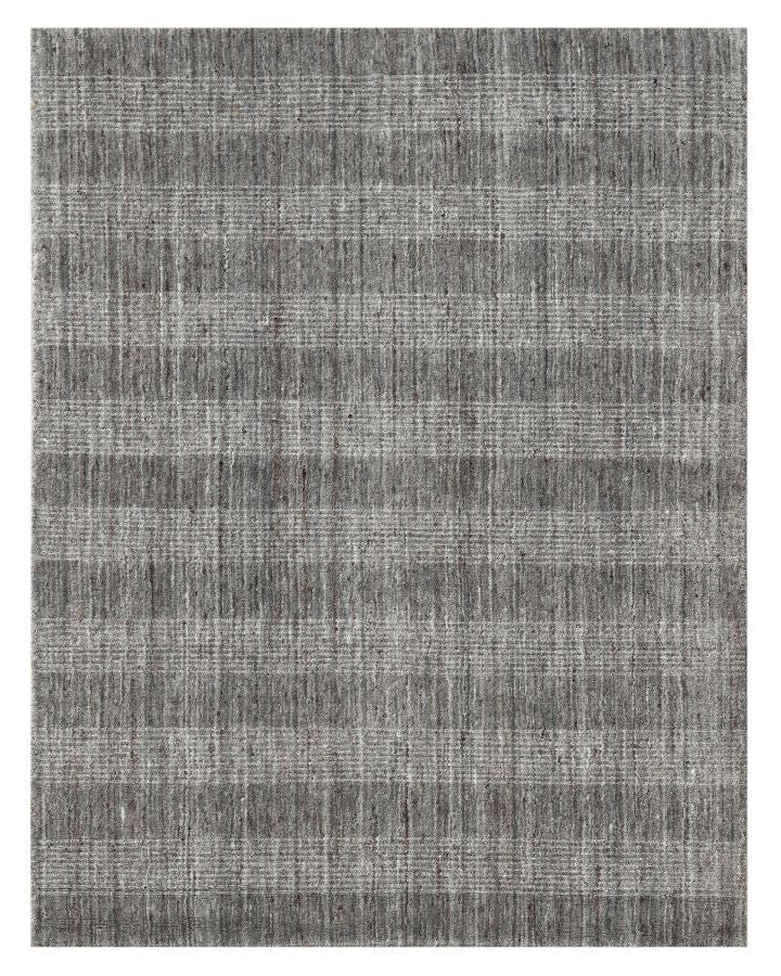 Gray textured rug on a white background