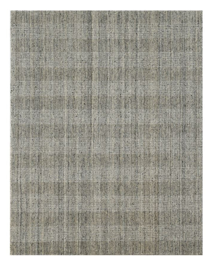 Textured gray rug on a white background