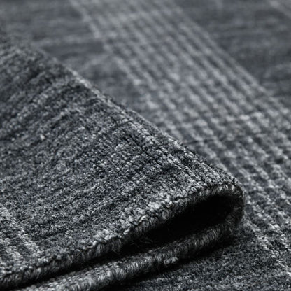 Close-up of textured gray carpet