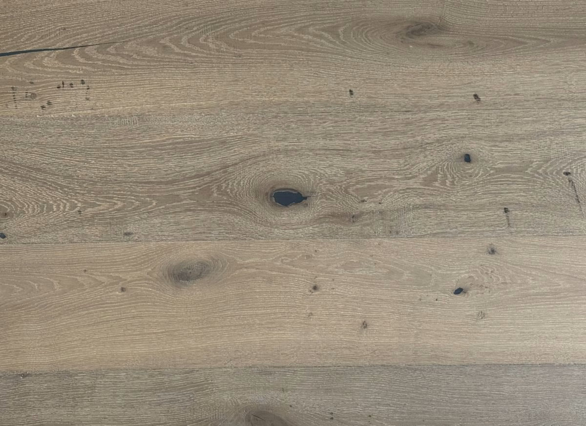 Close-up of wooden flooring with a natural finish
