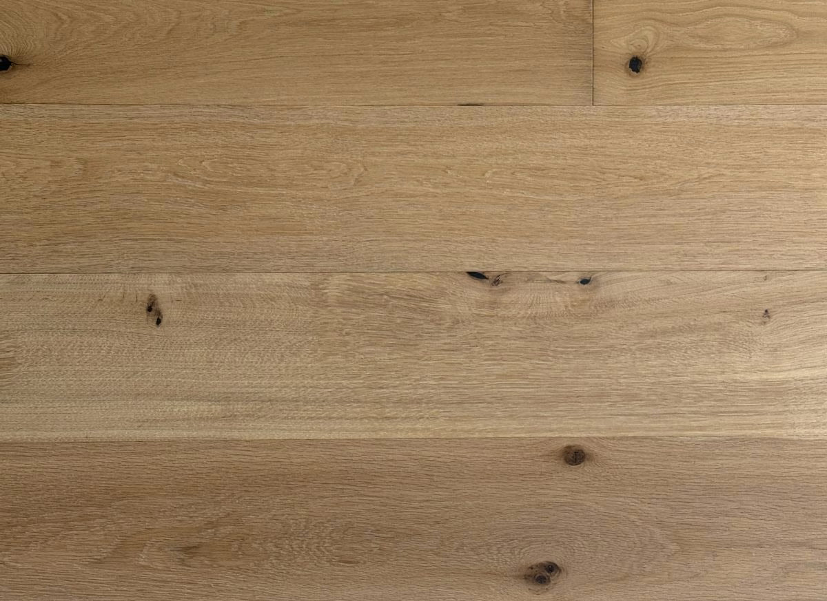 Close-up of a wooden floor with a natural finish