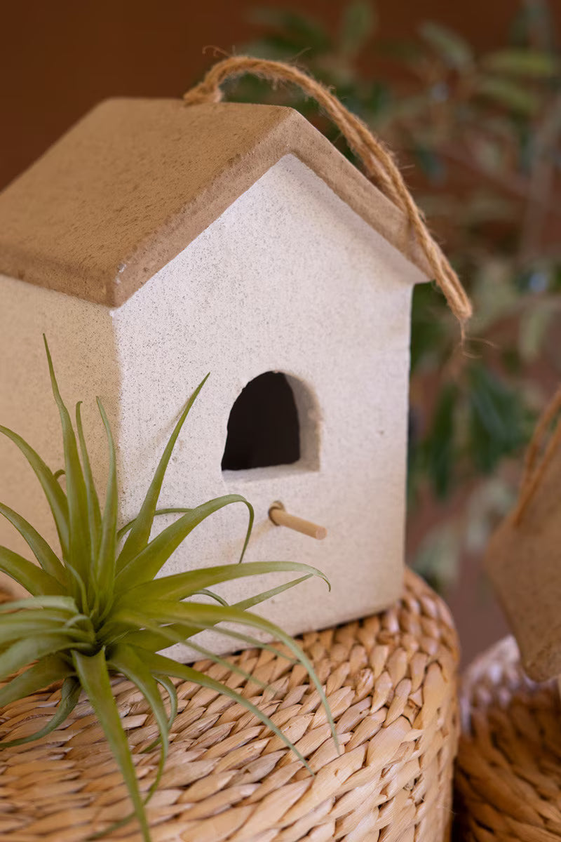 Cement Birdhouses