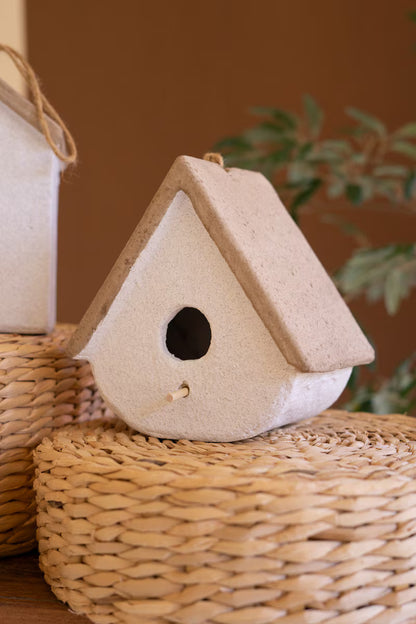 Cement Birdhouses