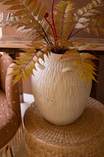 Stone Composite Urn with Four Handles