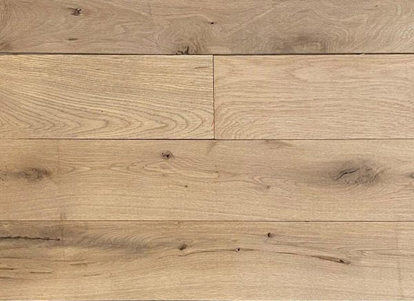 Close-up of wooden flooring with a natural finish