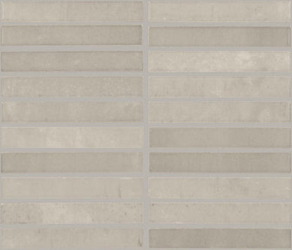 Beige rectangular tiles with a subtle pattern