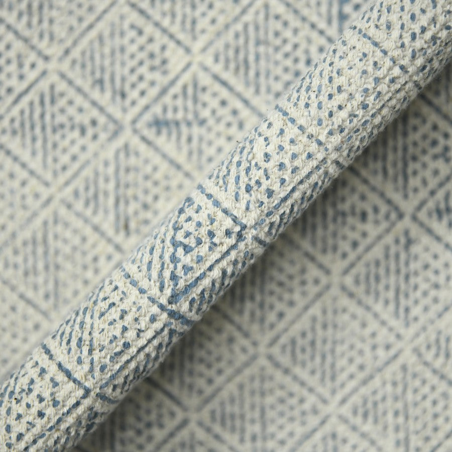 Close-up of textured fabric with a geometric pattern