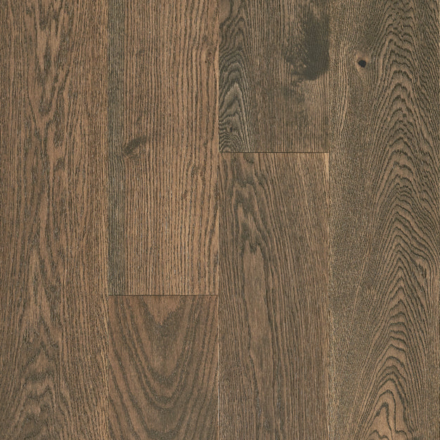 Close-up of wooden flooring with a brown and gray color scheme.