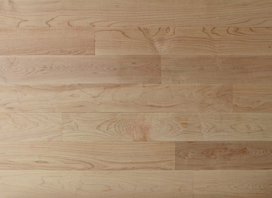 Close-up of a wooden floor with visible grain and texture