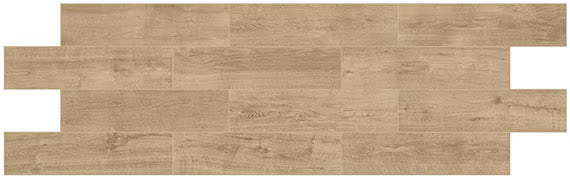 Wooden flooring panel with a natural brown finish