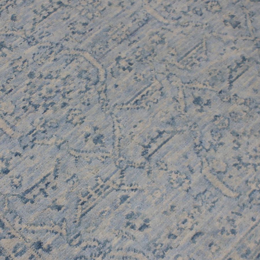 Textured blue patterned fabric