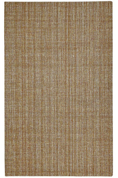 Textured brown area rug on a white background