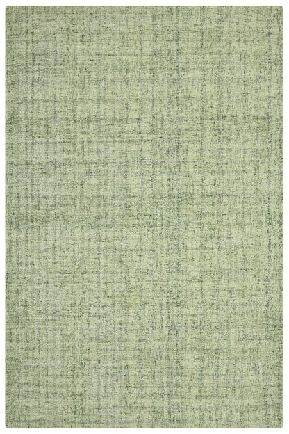 Green textured rug on a white background