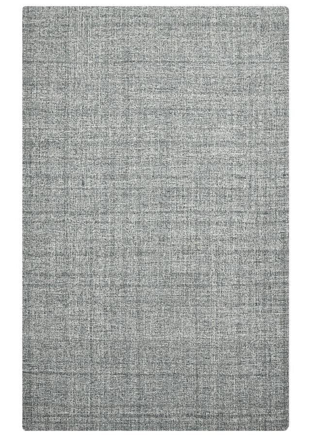 Gray textured rug on a white background
