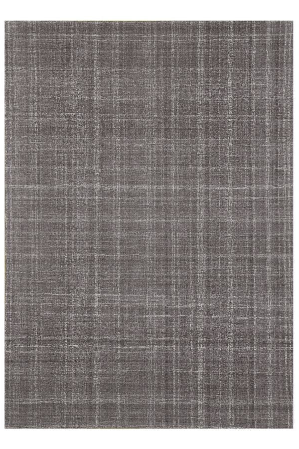 Textured gray rug on a white background