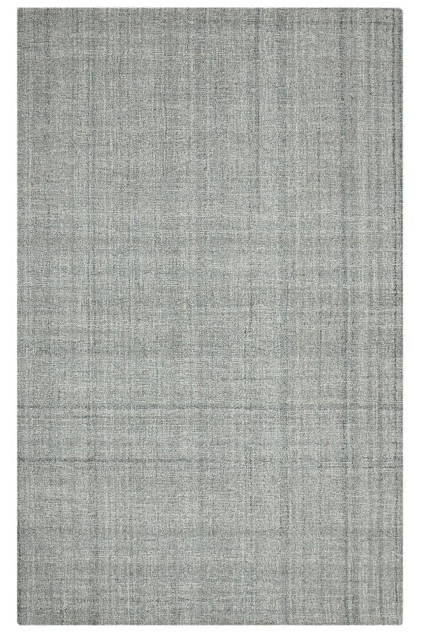Rectangular gray rug on a white background