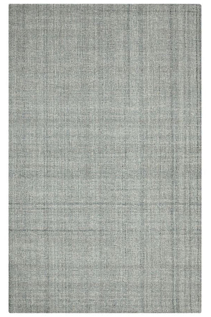 Rectangular gray rug on a white background
