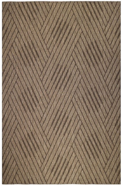 Rug with a zigzag pattern on a white background