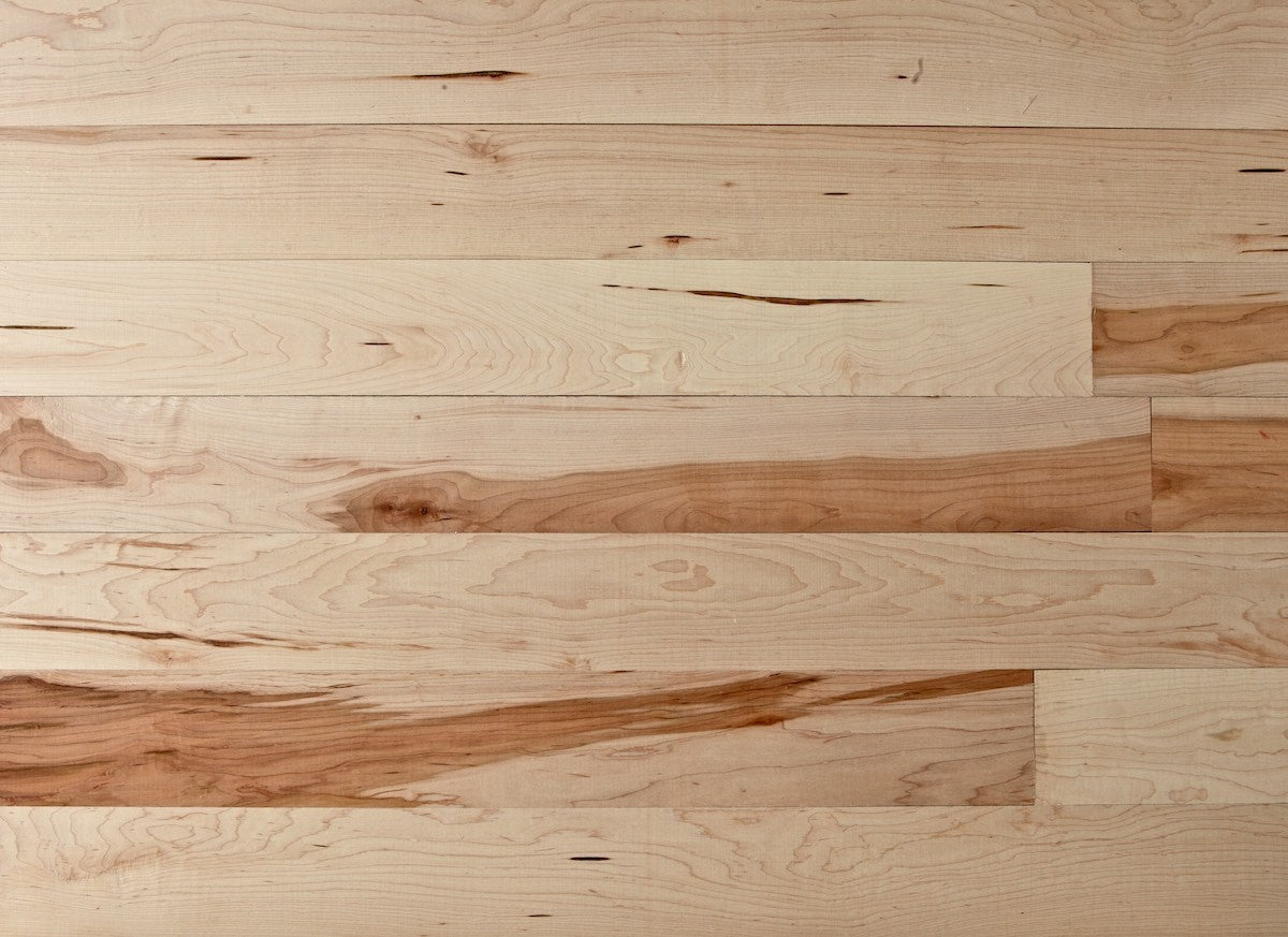 Close-up of a wooden floor with visible grain and texture
