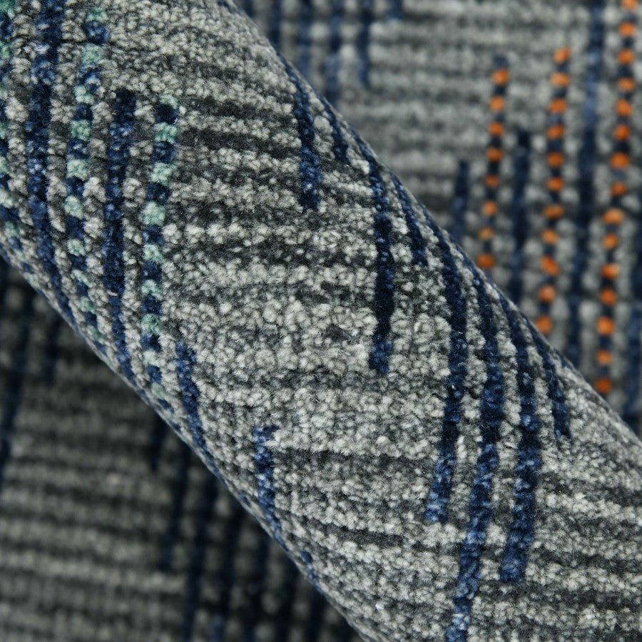 Close-up of textured fabric with geometric pattern