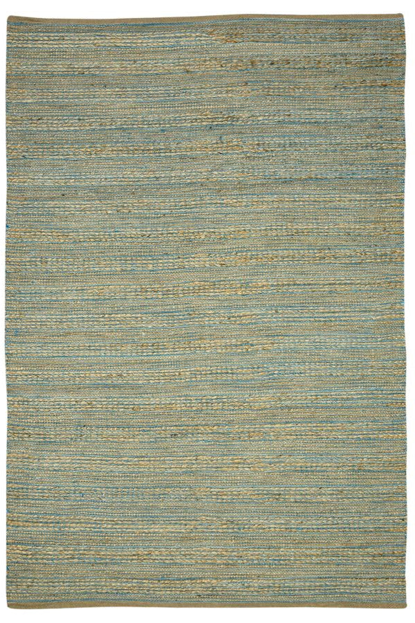 Textured green rug on a white background