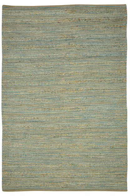 Textured green rug on a white background