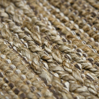 Close-up of a textured woven material with earthy tones