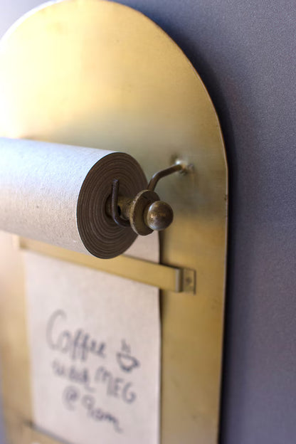 Antique Brass Magnetic Note Roll