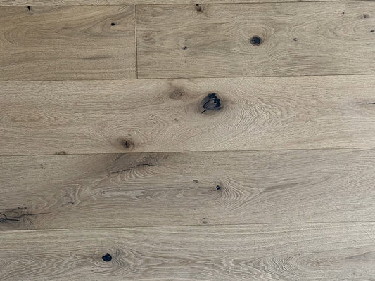 Close-up of wooden flooring with a natural finish