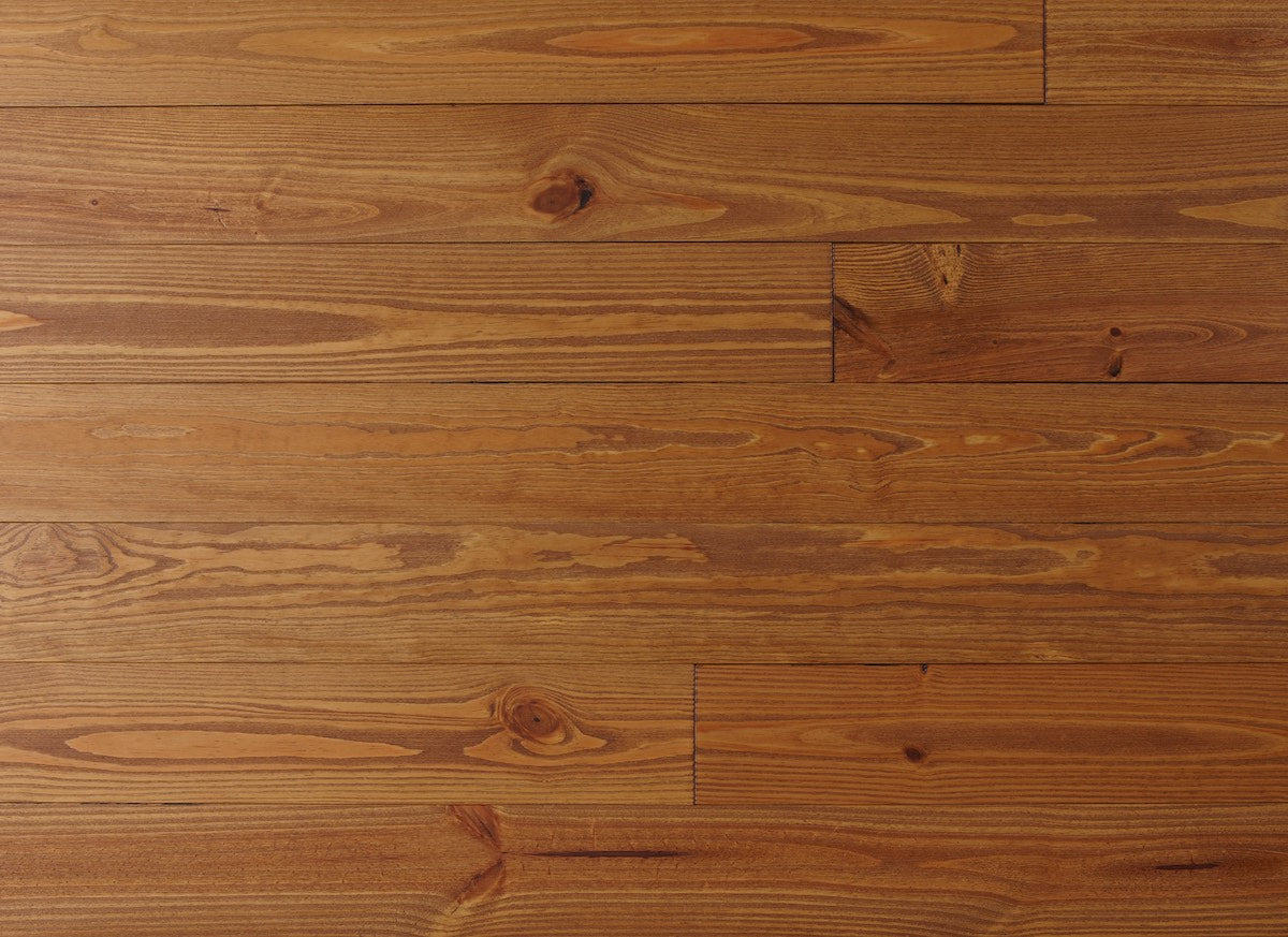 Close-up of a wooden floor with visible grain and texture
