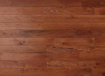 Close-up of a wooden floor with visible grain and texture