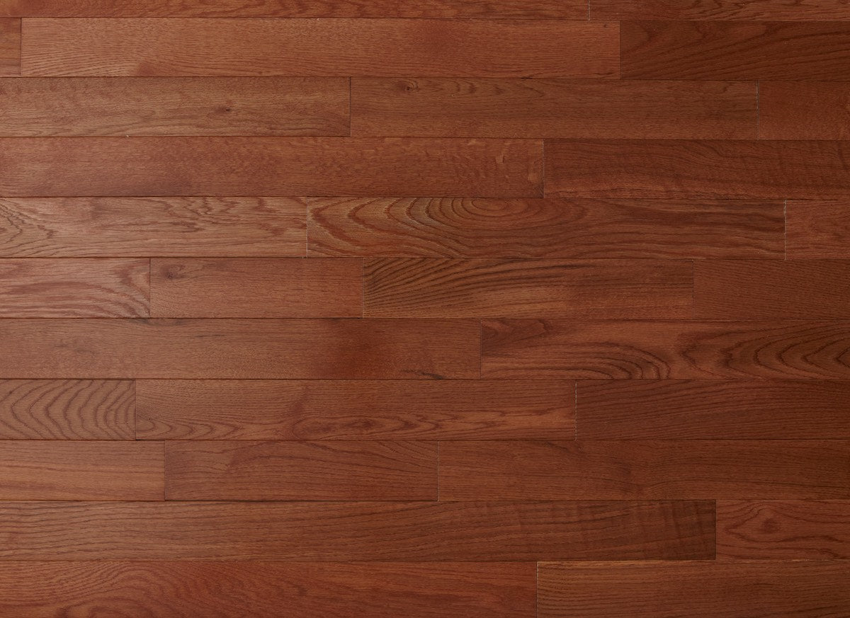 Close-up of a wooden floor with visible grain and texture
