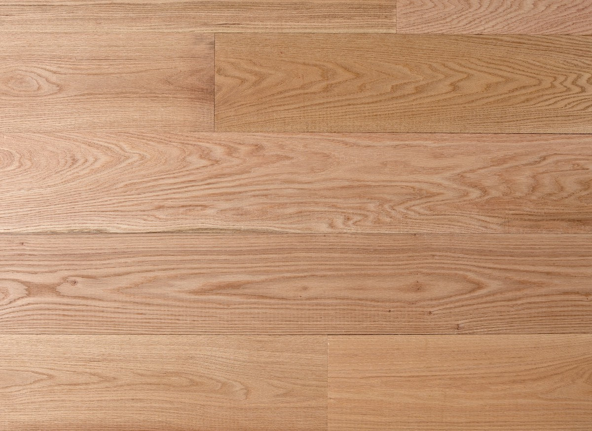 Close-up of wooden flooring with a natural finish