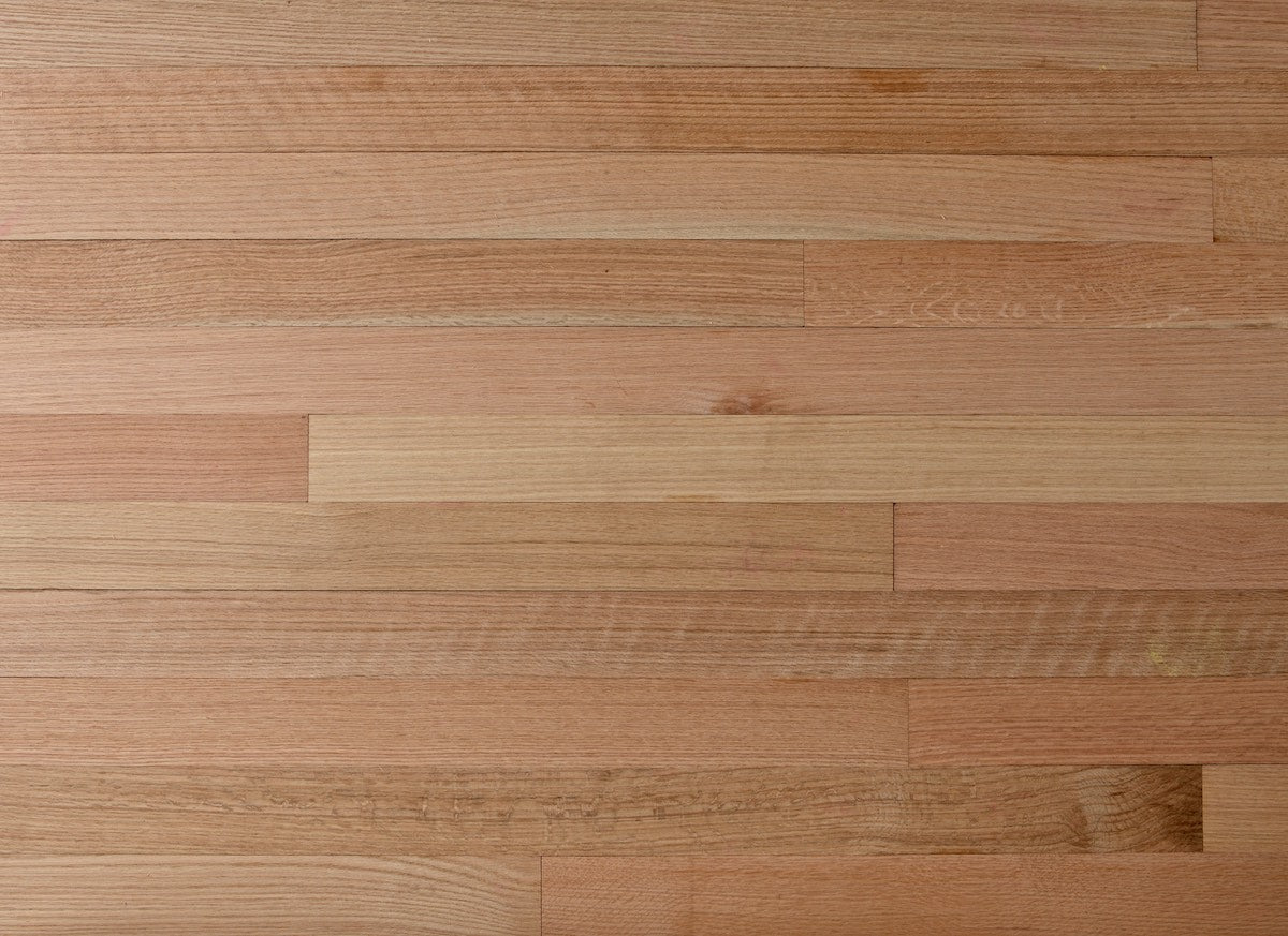 Close-up of wooden flooring with a natural finish
