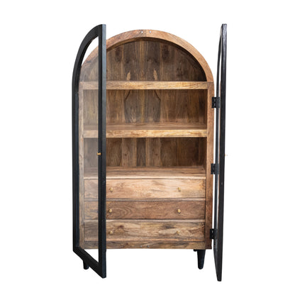 Mango Wood Arched Cabinet
