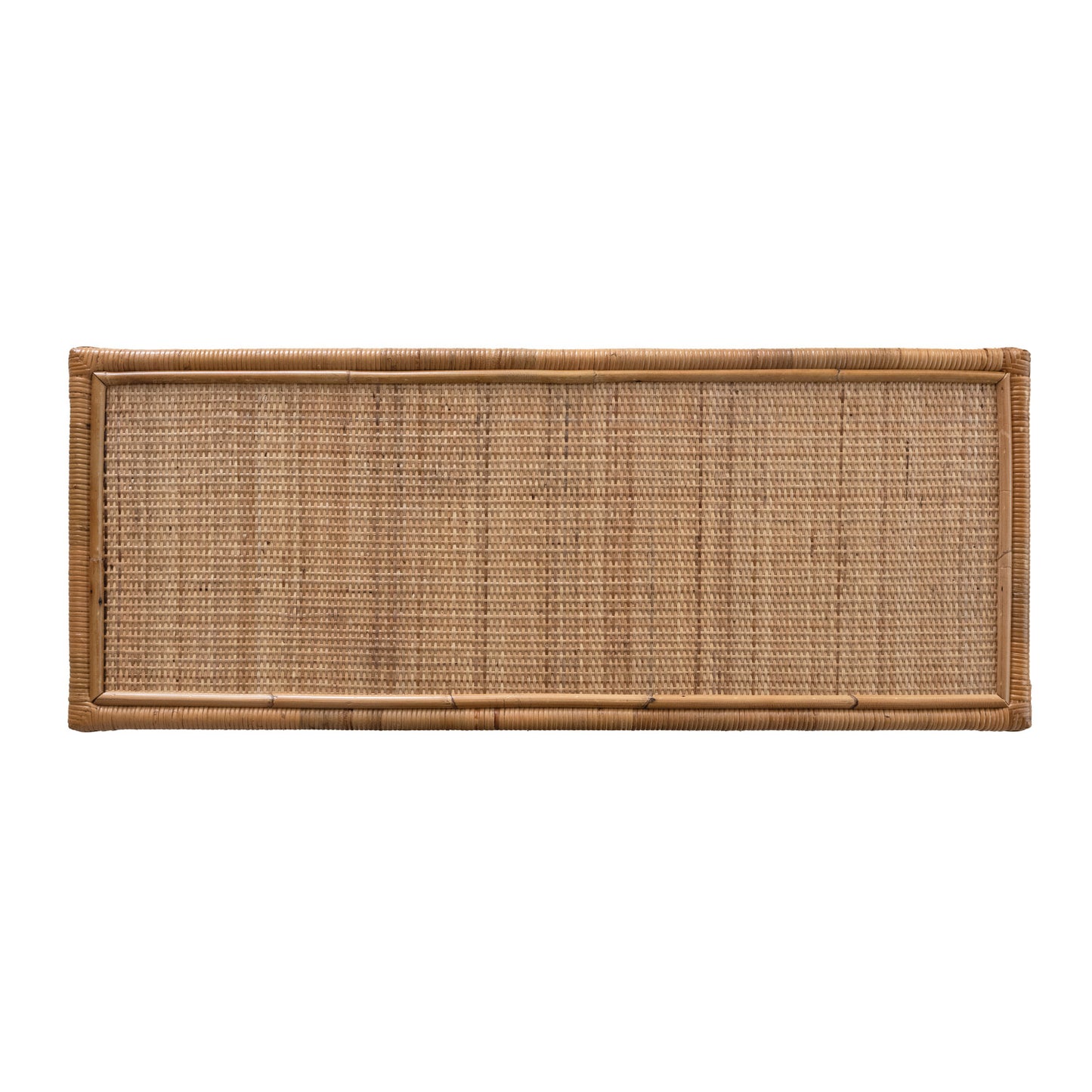 Hand-Woven Rattan Console Table
