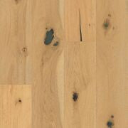 Close-up of wooden flooring with natural grain and color variations