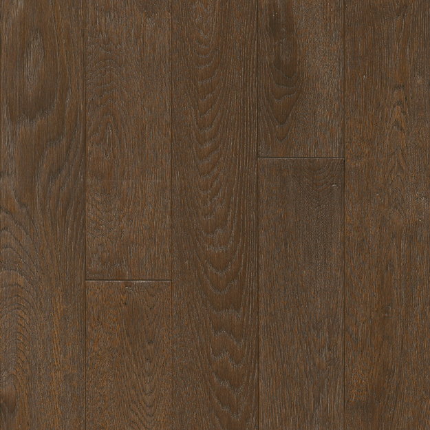 Close-up of dark brown wooden flooring with visible grain and texture