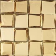 Gold square tile pattern