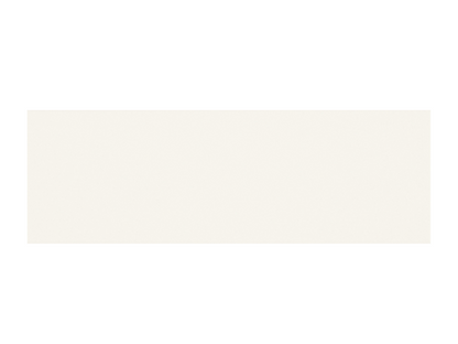Rectangular white tile on a white background